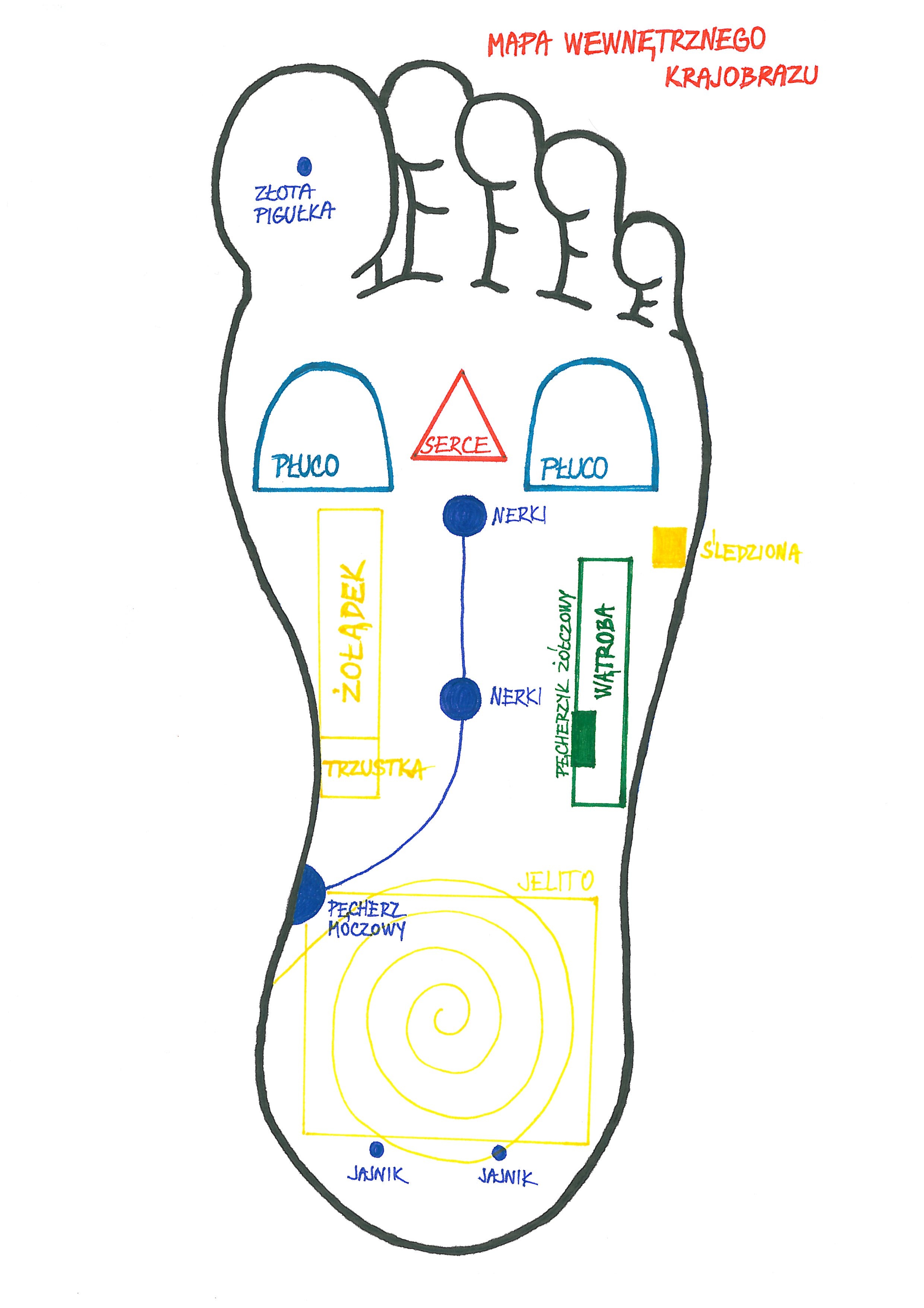 Kurs masażu stóp On Zon Su, Szkolenia refleksologii stóp - Problemy z jelitami, część 4 → nadmiar płynów w jelicie Mapa_Krajobrazu_Wewnetrznego.jpg